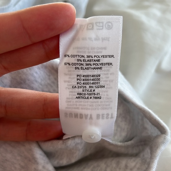 Aritzia Sunday best audio top - athletic  heather gray - Picture 7 of 7